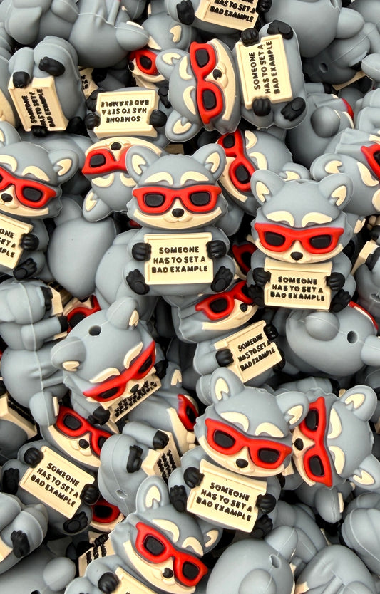 Bad Example Trash Panda Focal Bead