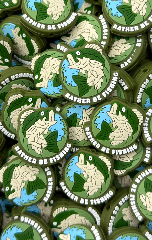 Rather be Fishing Focal Bead