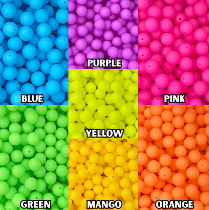 Neon Pink Glow 15mm Round