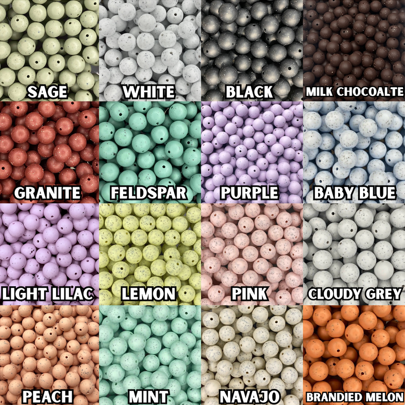 Granite Peach 15mm Round
