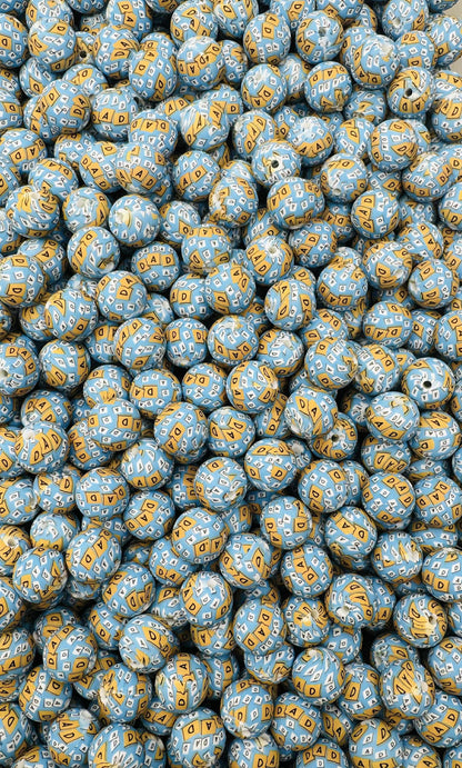 Dad Printed 15mm Bead