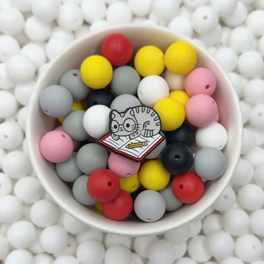 Reading Kitty Focal Bead