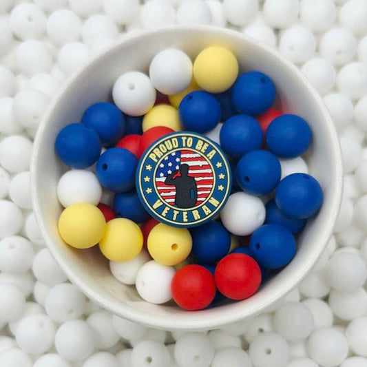 Proud Veteran Focal Bead