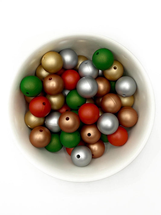 Metallic Christmas 15mm Mini Mix