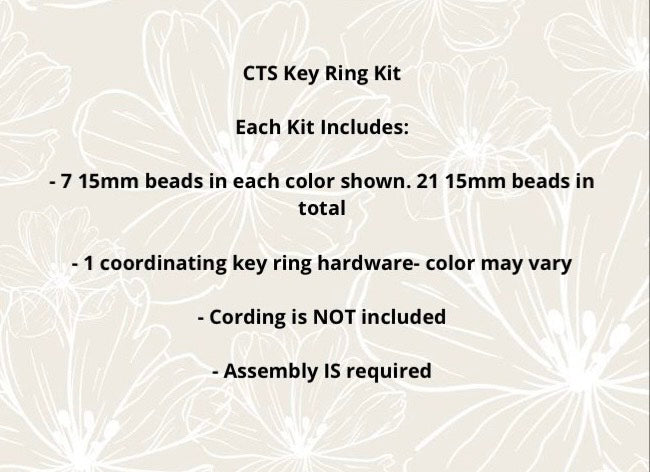 The OG Floral Key Ring Kit #13