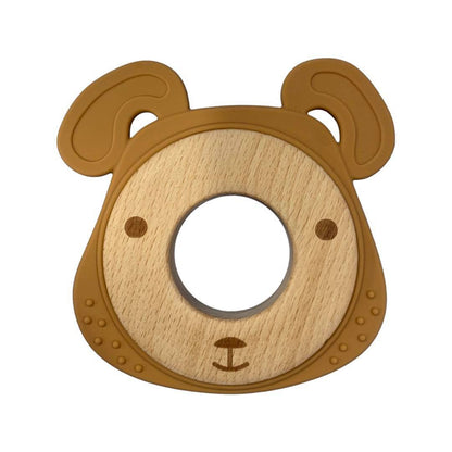 Animal Wood Ring Silicone Teether***Discontinued***