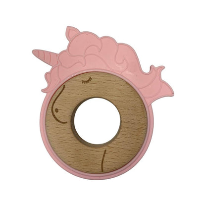 Animal Wood Ring Silicone Teether***Discontinued***