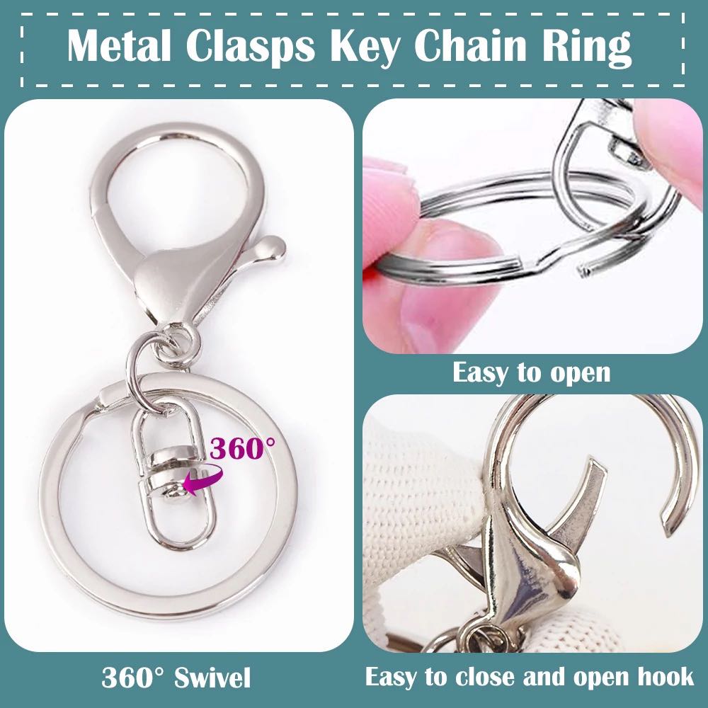Metal Clasp Key Chain Rings
