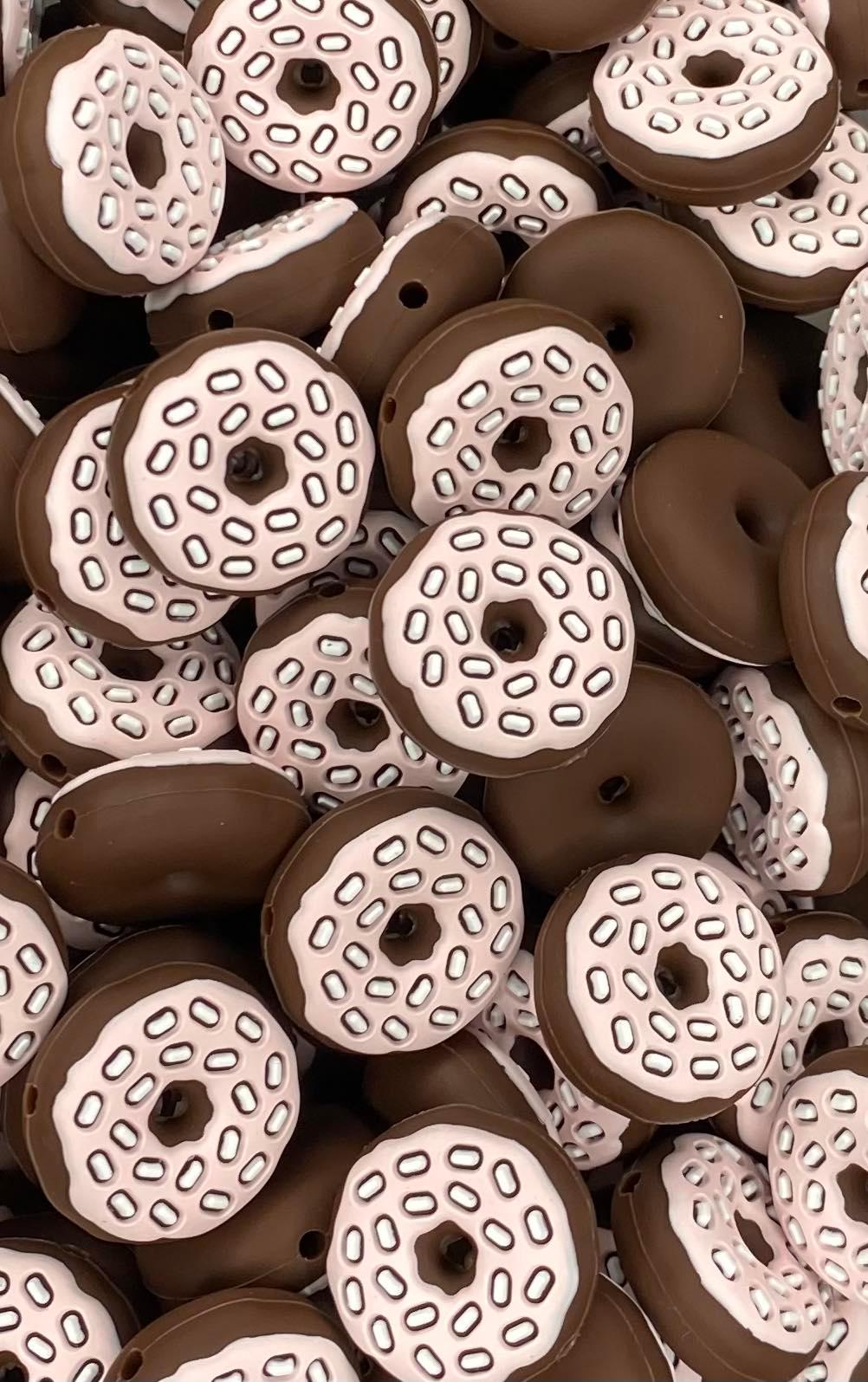 Chocolate Donut Focal Bead