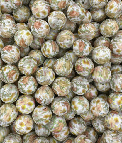CTS Creation: Vintage Floral Printed 15mm Bead