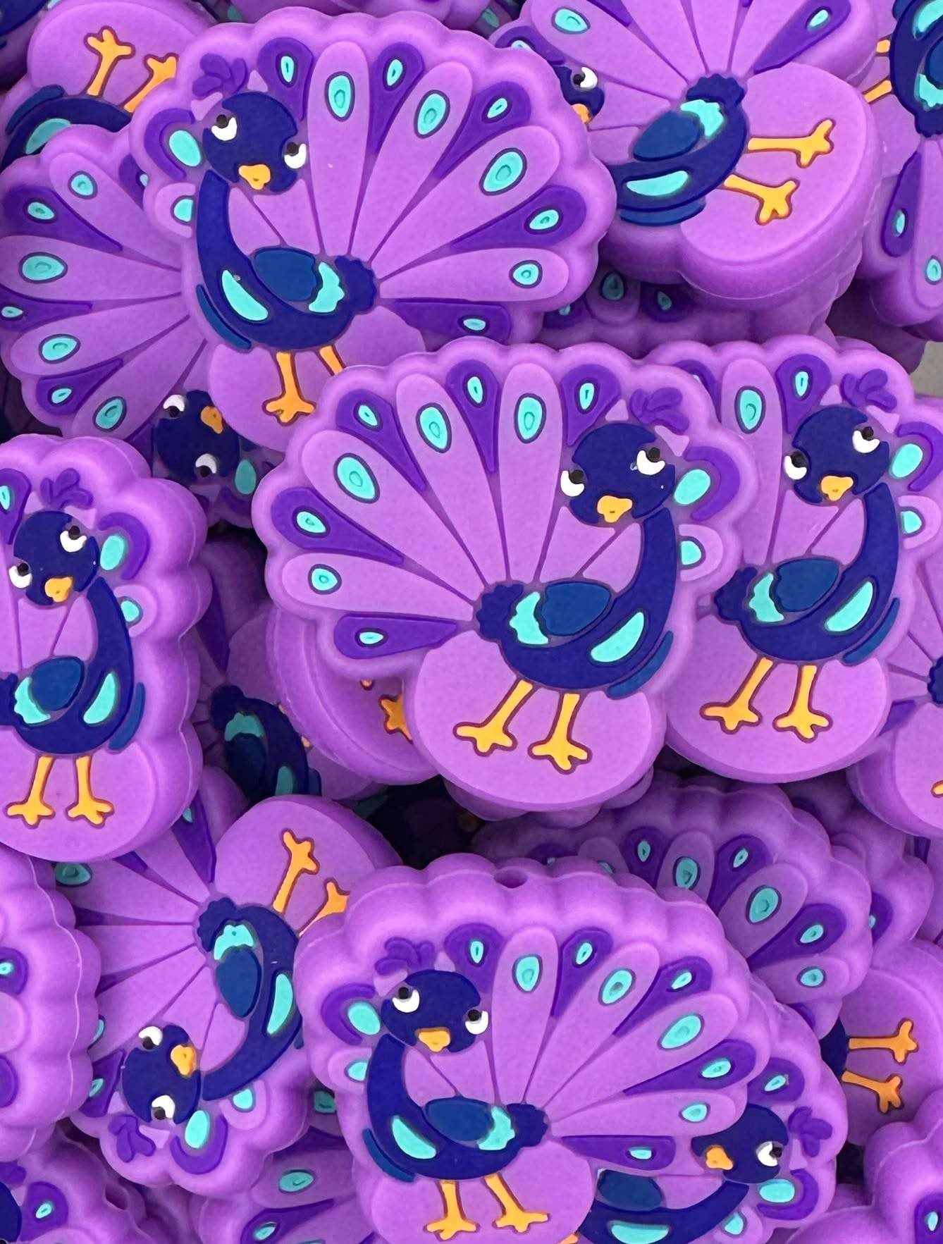Sandy the Peacock Focal Bead