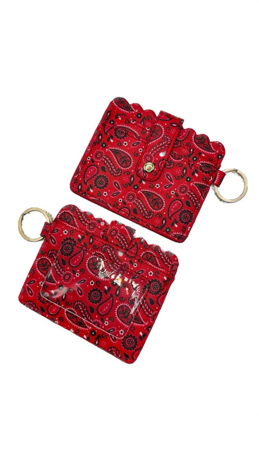 CTS Creation: Red Hanki Printed Wallet #41