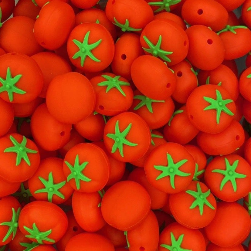 Tomato Focal Bead – CTS Wholesale Silicone