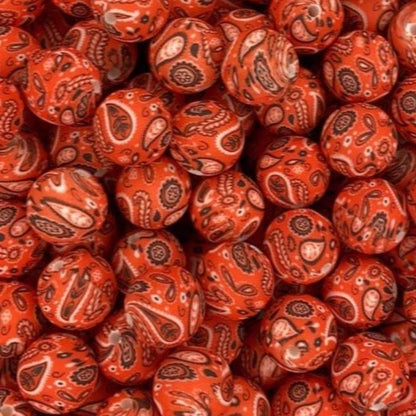 Perle imprimée Happi Hanki de 19 mm 