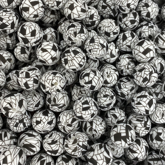 Perle imprimée momie de 15 mm