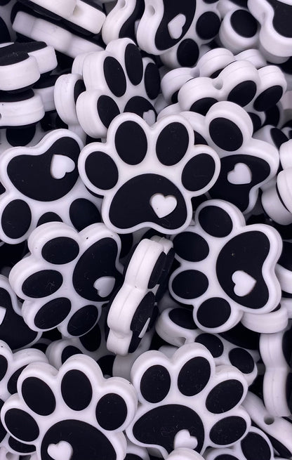 Paw Print Focal Bead