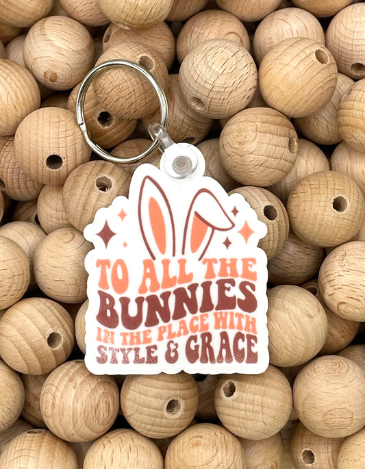 "To All the Bunnies" Key Tag #51