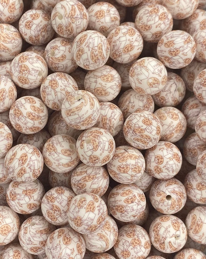 CTS Creation: Cookies and Milk Printed 15mm Bead