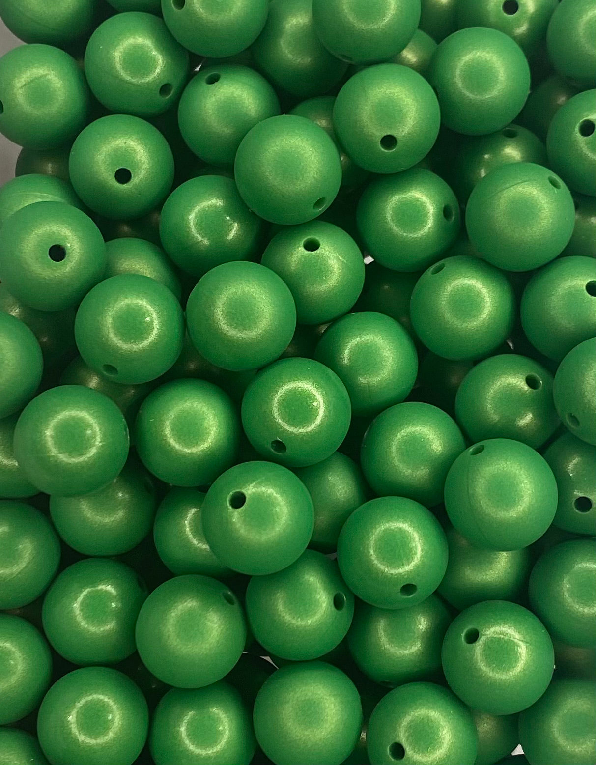 Green Metallic 15mm Bead