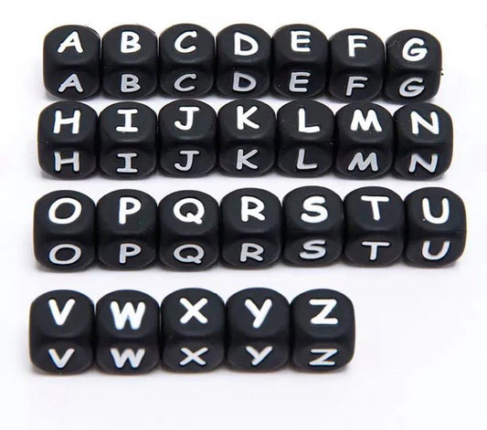 Kit de lettres noires 12 mm en vrac