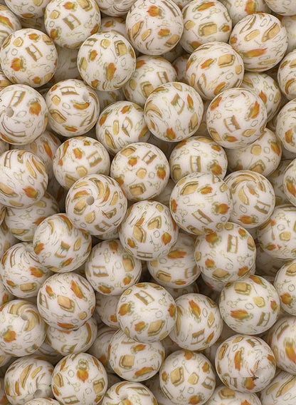 S'mores (Boss Babe) Printed 15mm Bead