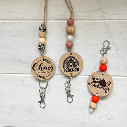 Wooden Teacher Key Tags