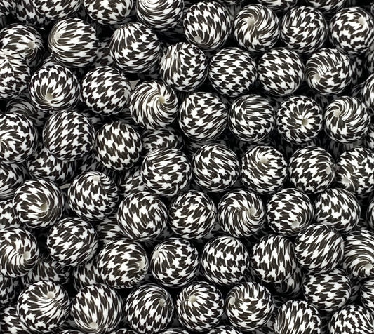 12mm Black Letter Beads – CTS Wholesale Silicone