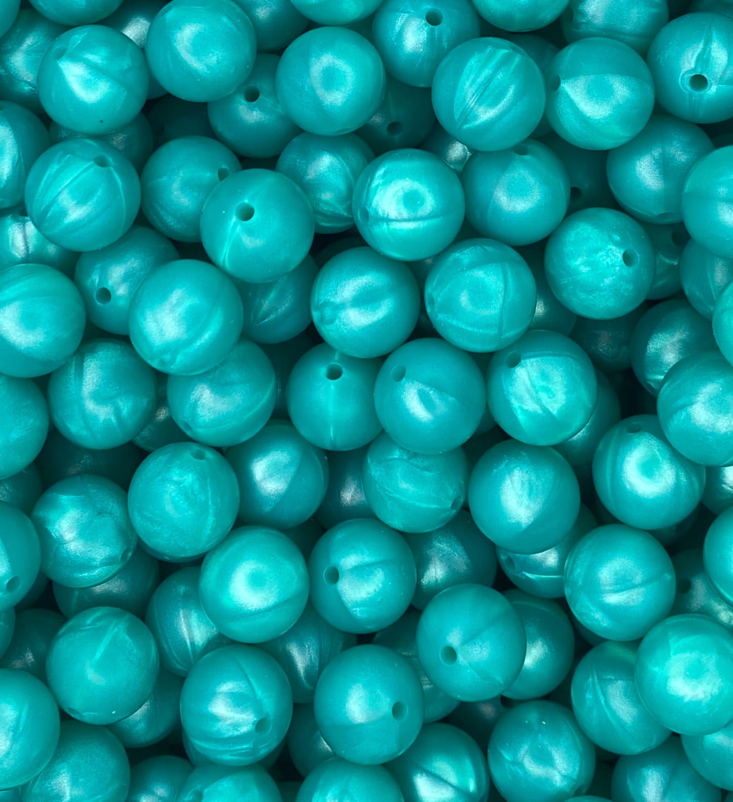 Turquoise Pearl 15mm Bead Round