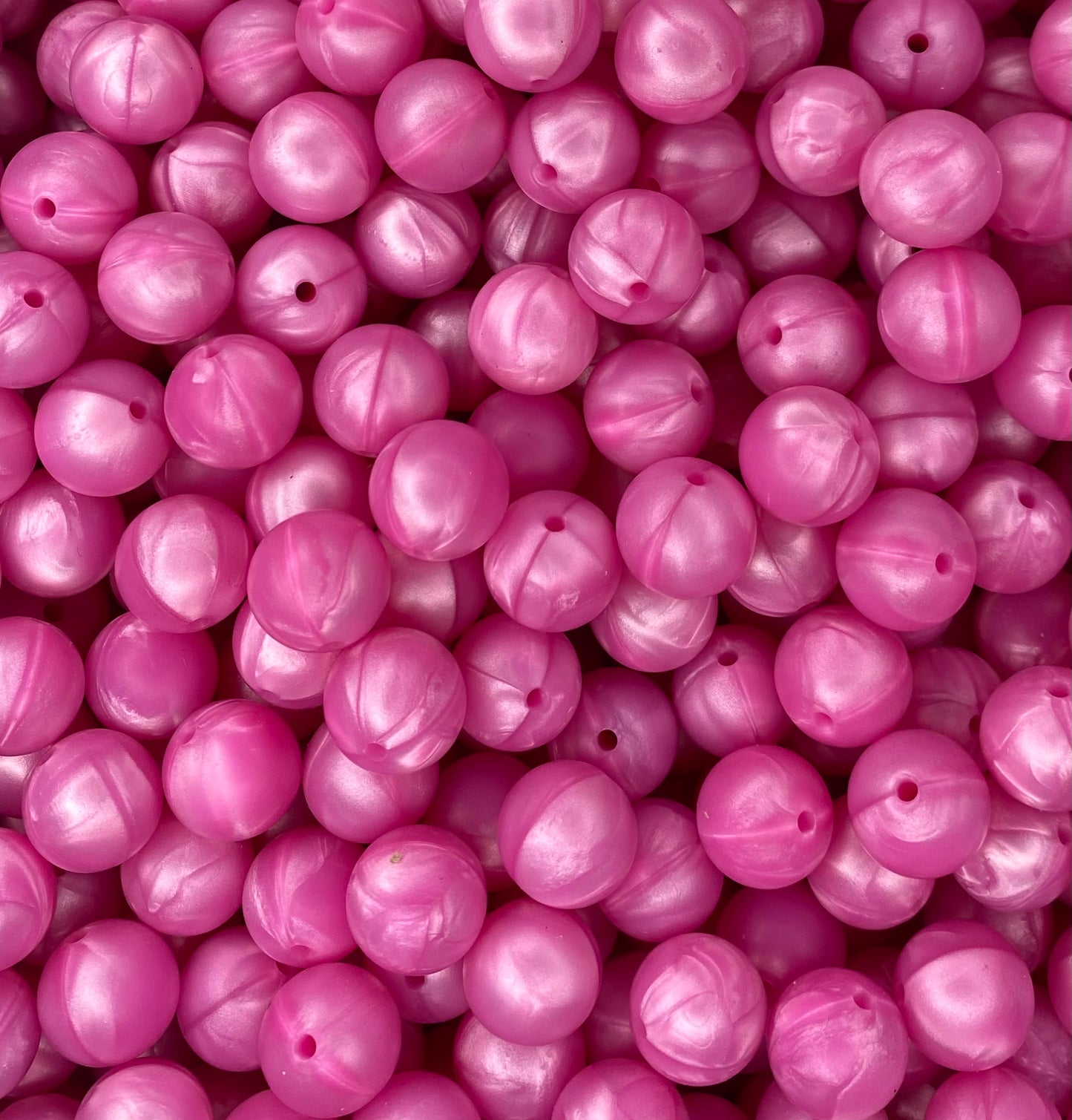 Hot Pink Pearl 15mm Round