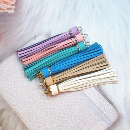 Gold Hardware Leather Tassels