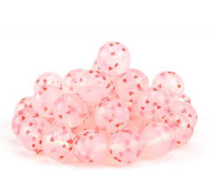 Confetti Heart Beads 19mm Bead