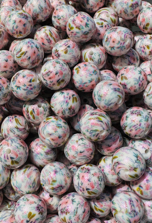 CTS Creation: OPAL 15mm OG Floral Printed Bead