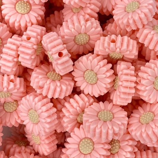 Pink Boho Flower Focal Bead