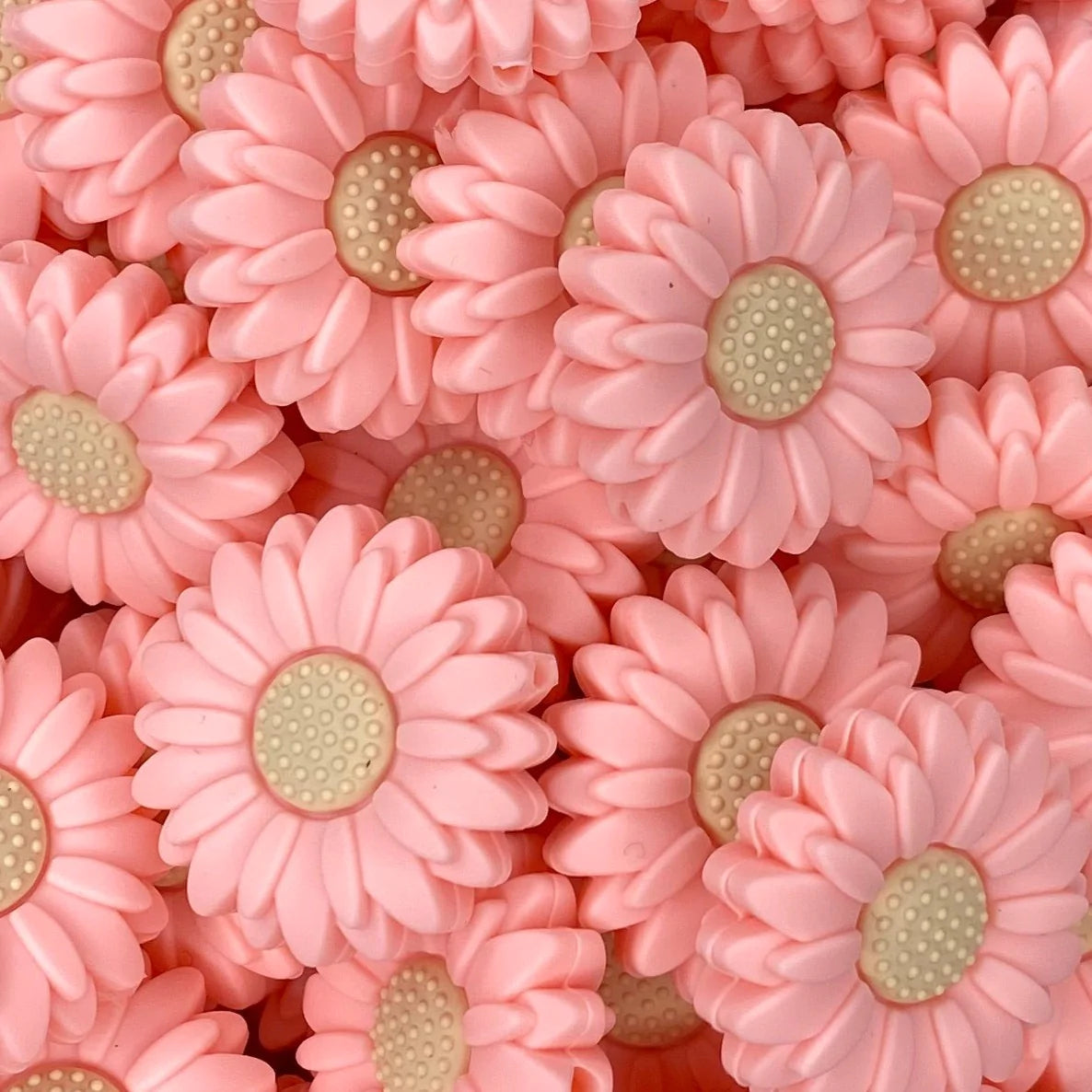Pink Boho Flower Focal Bead
