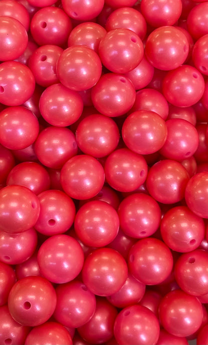 Hot Pink High Gloss 15mm Beads