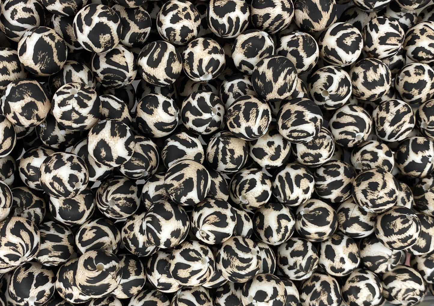 Cheetah Printed 12mm Bead