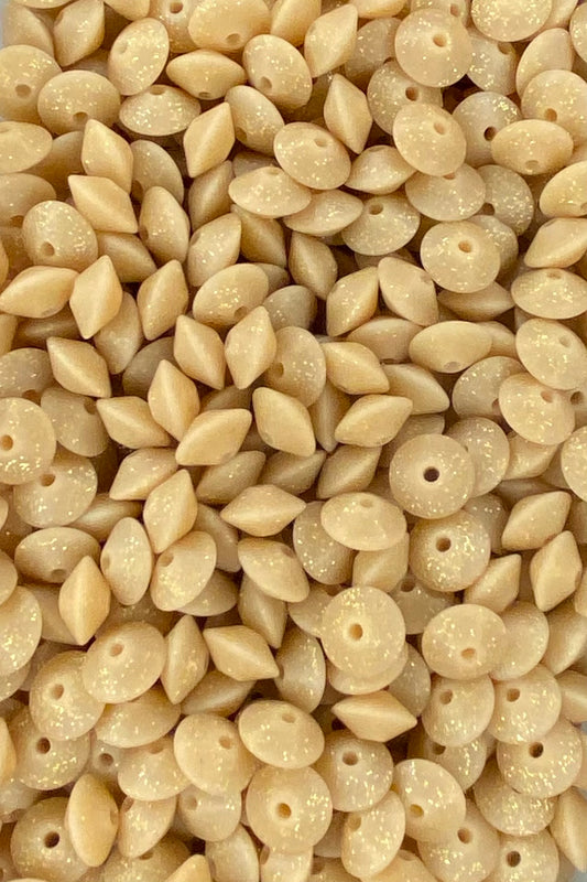 Camel Glitter 12mm Lentil
