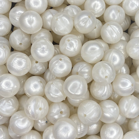 White Pearl 19mm Round