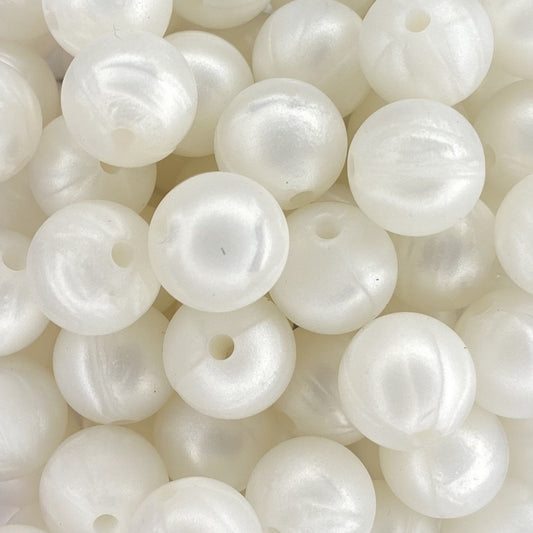 White Pearl 12mm Round