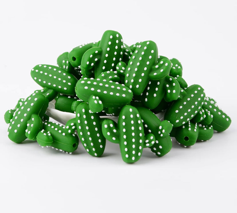 Spotted Cactus Focal Bead