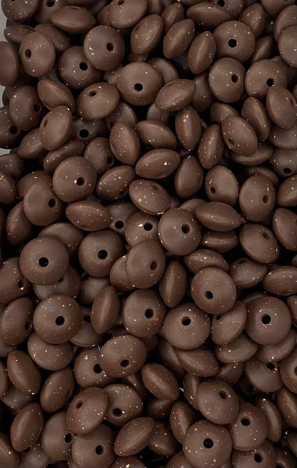 Chocolat au Lait Moucheté 12mm Lentilles L12-13